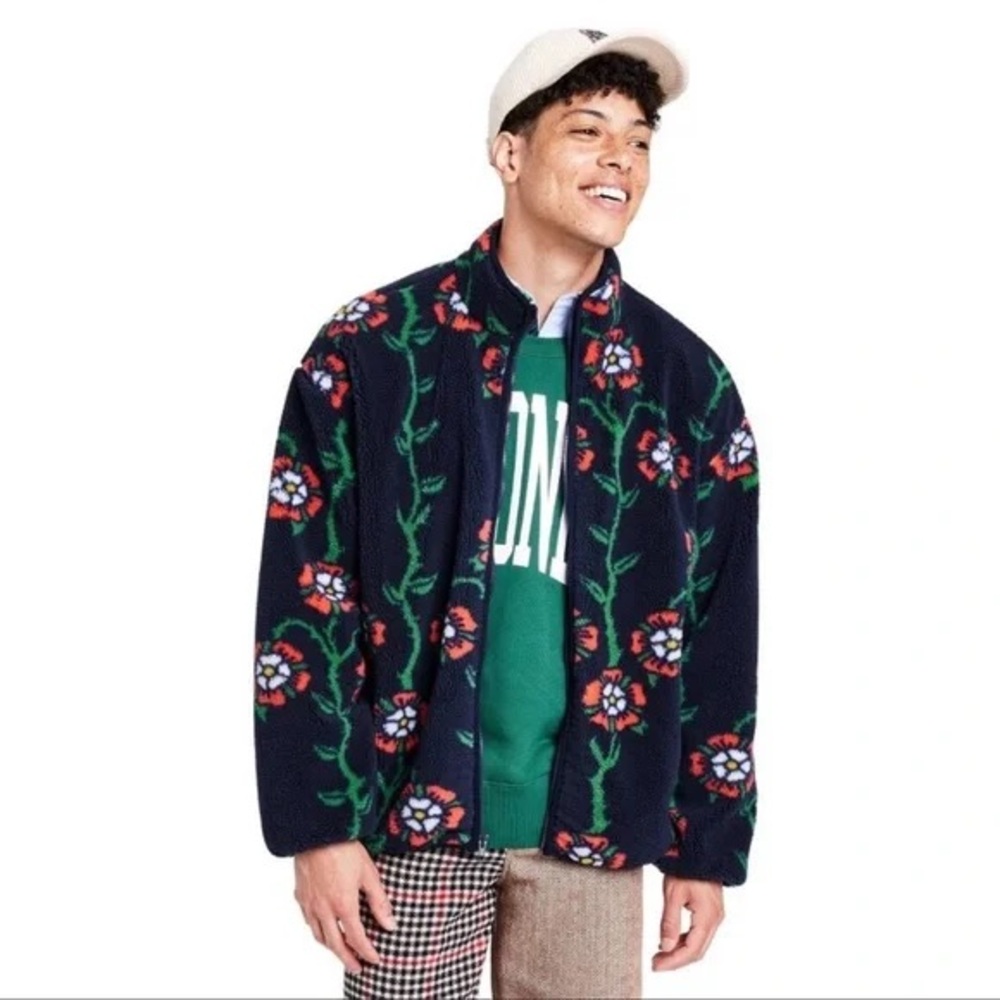 Rowing Blazers x Target Rose Print Fleece Jacket S OBO